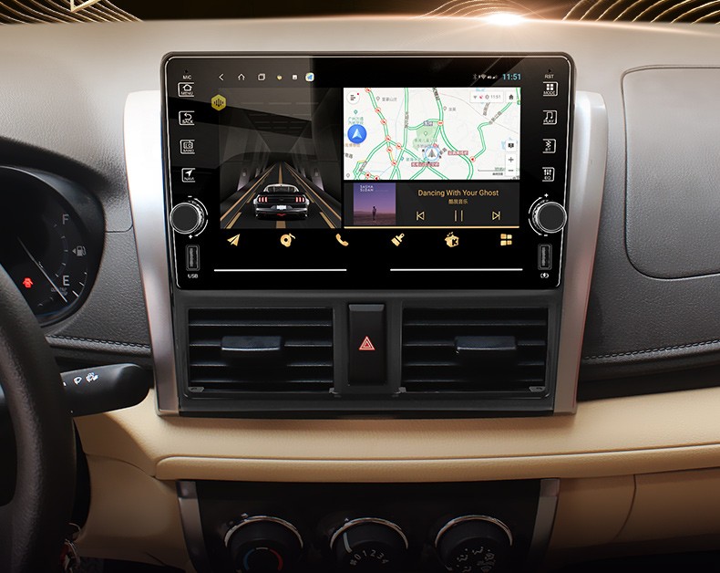 胜派适用于丰田威驰致炫x致享改装中控安卓车载智慧大屏导航倒车影像