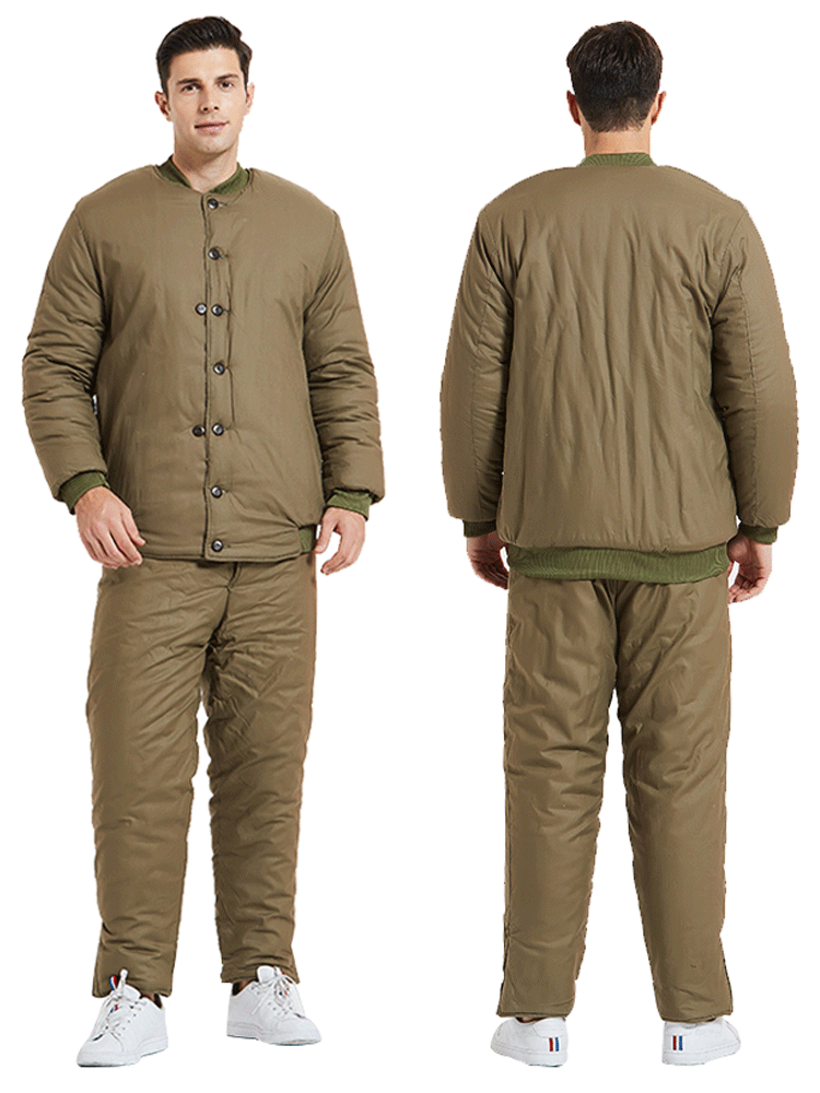 梵藜 劳保军棉袄男加厚保暖工作服套装冷库老式棉衣棉裤棉服防寒服