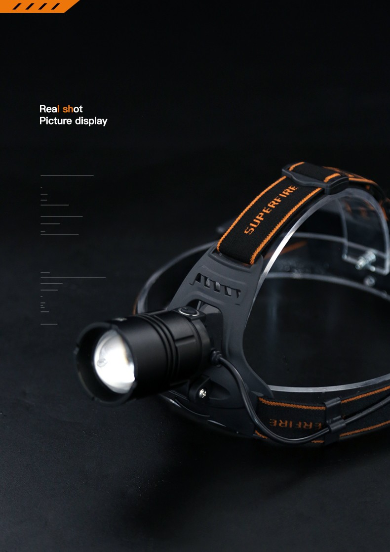 supfire神火hl70变焦强光头灯led充电18650锂电池超亮头戴式超长续航