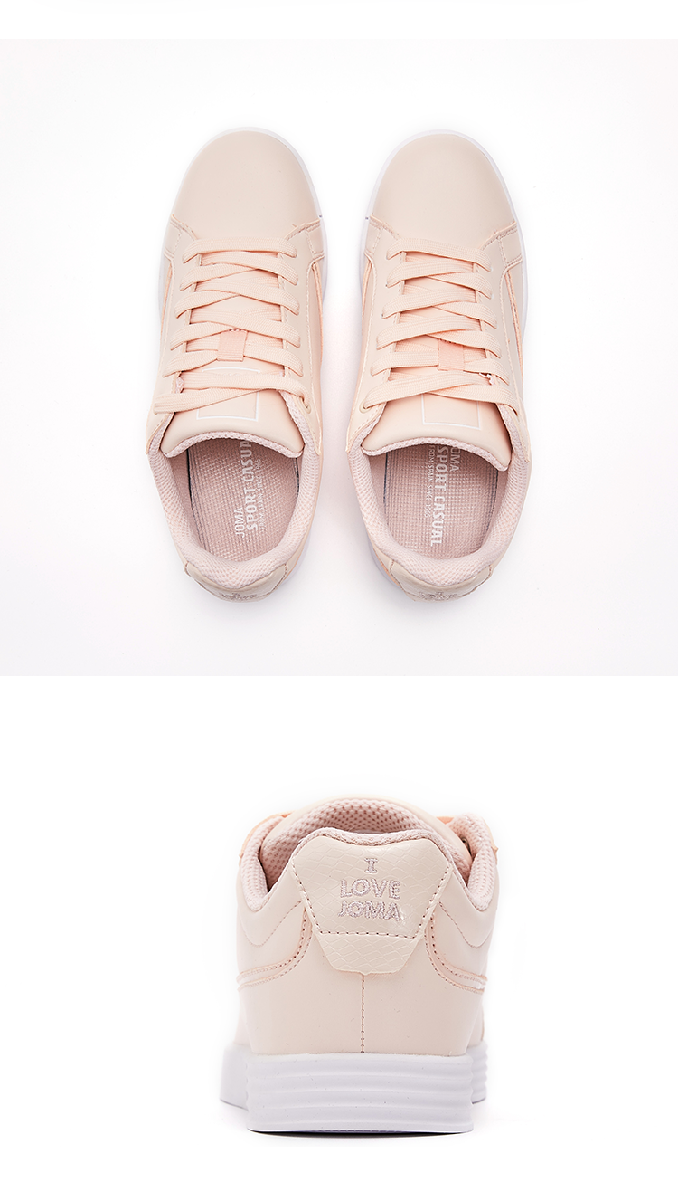 joma荷马男女休闲鞋秋冬款小白鞋耐磨舒适百搭训练跑鞋男滑板鞋 黑/金