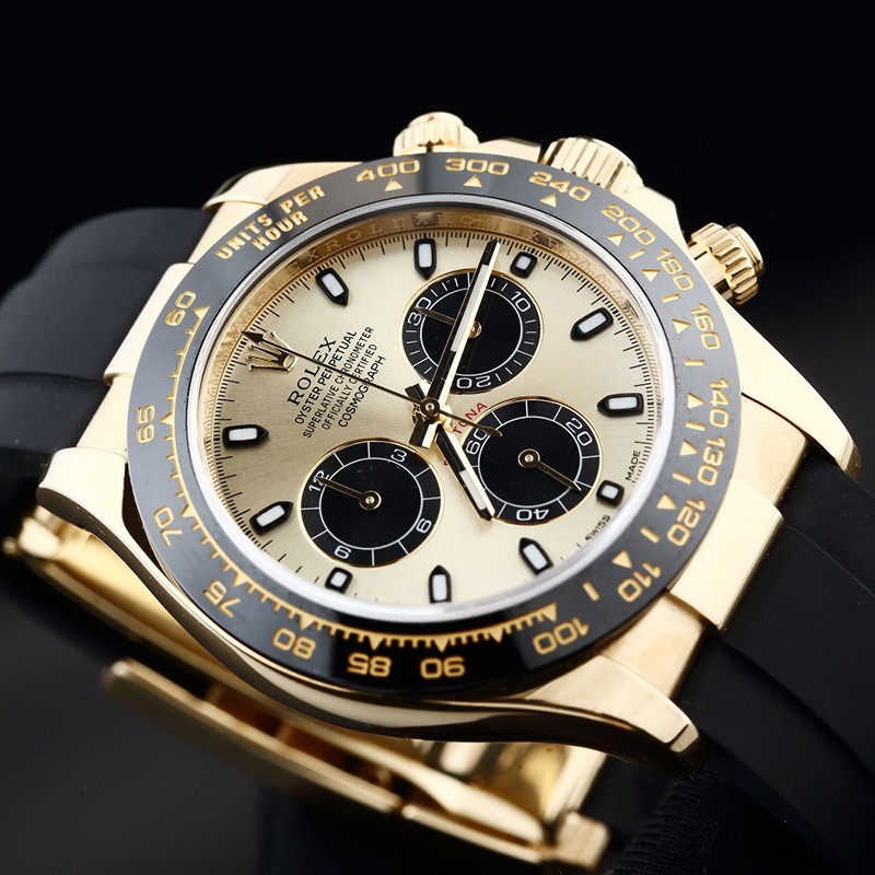 【二手95新】劳力士宇宙计型迪通拿116518 18k黄金材质 熊猫三眼计时