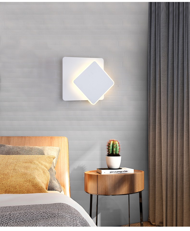 顾家照明led壁灯卧室床头灯简约现代时尚圆形个性艺术客厅背景墙玄关