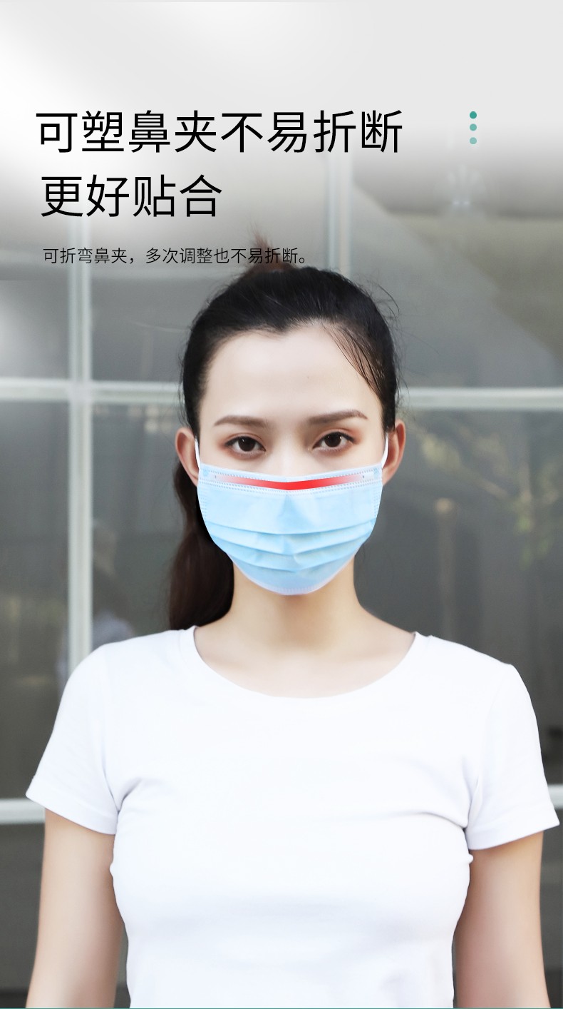 虎泰一次性医用外科口罩防护手术无菌防病毒三层过滤含熔喷层轻薄透气