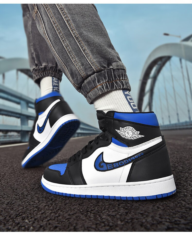 男鞋aj女鞋运动休闲鞋男鞋莆田aj篮球鞋情侣空军一号高帮保暖男鞋子男