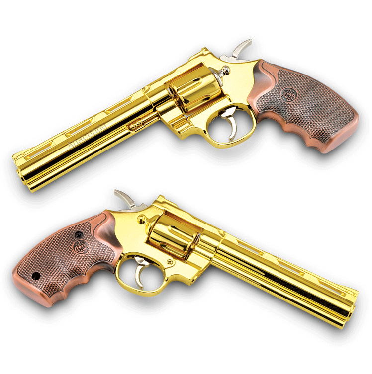 05 m686左轮枪 合金枪军事收藏礼品枪模蟒蛇左轮 全金属拼装拆卸弹巢