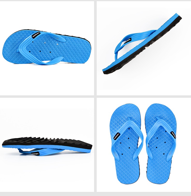 英发游泳拖鞋快速排水防滑人字拖抓地防滑专业游泳舒适拖鞋浅蓝色4445