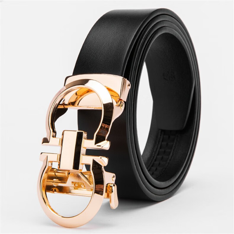 gdgx品牌轻奢男士皮带真皮腰带男自动扣头层牛皮时尚大气商务休闲百搭