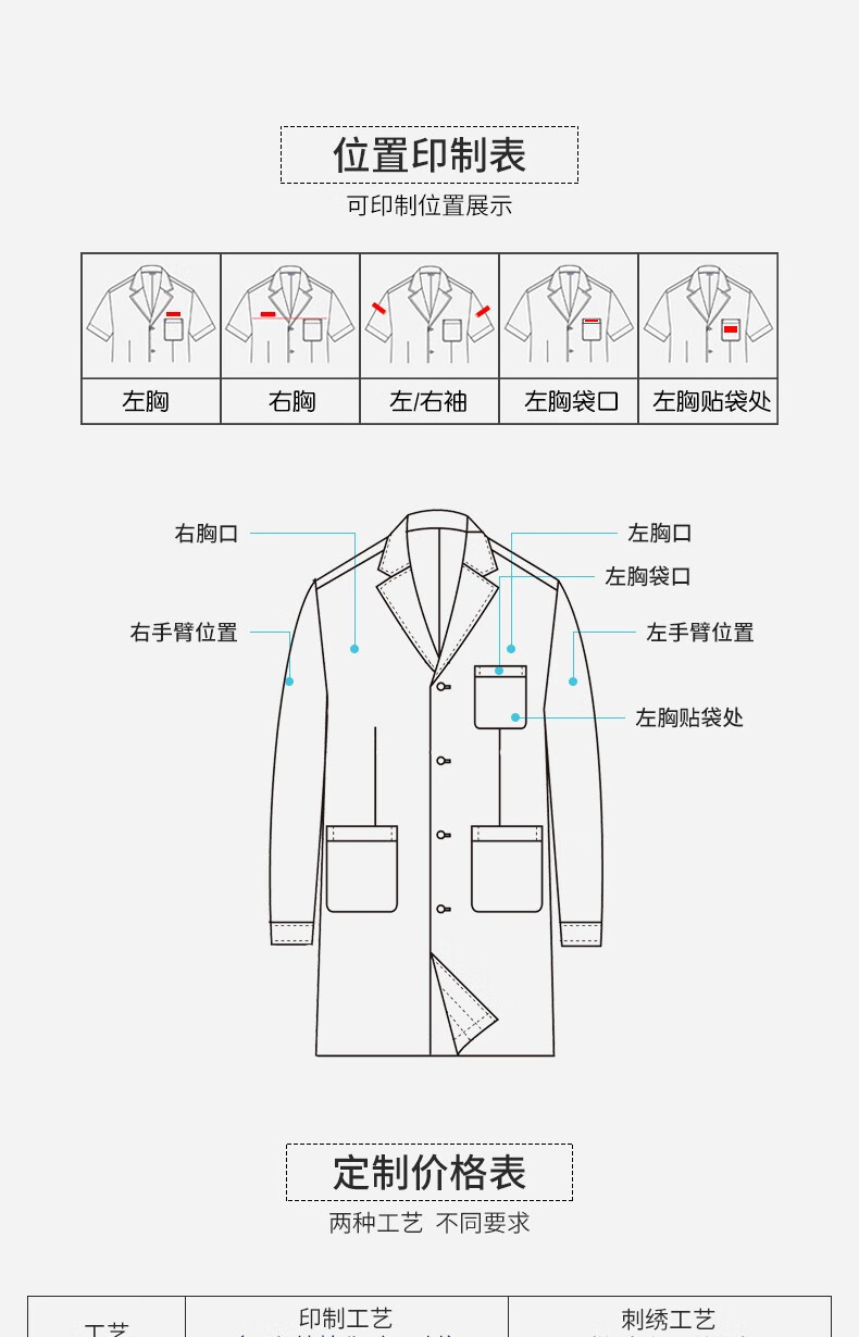 系存白大褂长袖短袖春季夏季冬季男女护士服牙科美容院师工作服白色冬