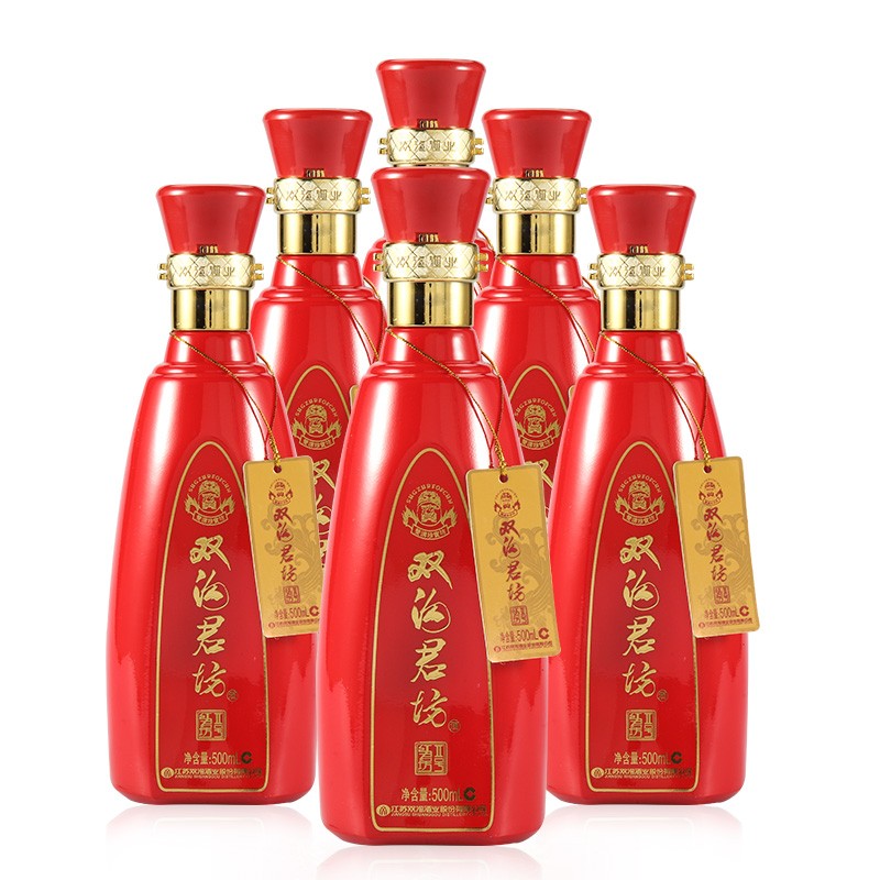 双沟 珍宝坊 红君坊 ii号 42度 500ml*6瓶 绵柔浓香型白酒 礼盒装 6瓶