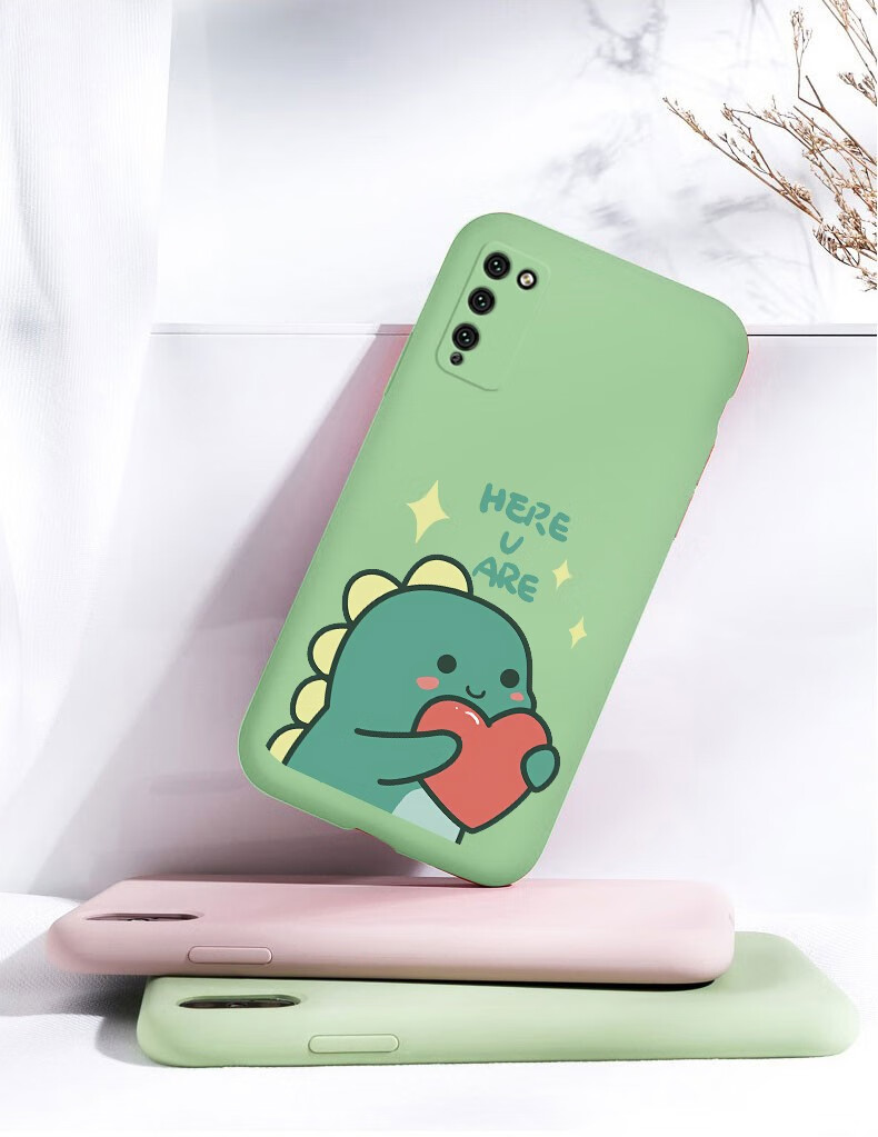 奔创荣耀20手机壳荣耀20spro液态硅胶全包直边保护套防摔卡通动漫个性