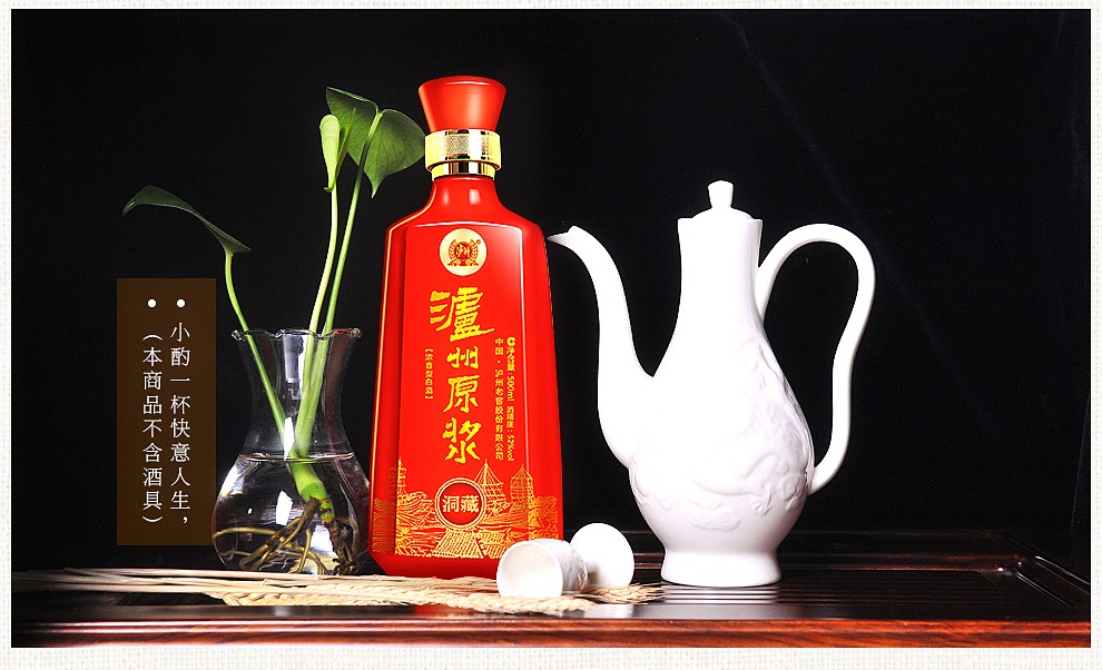 浓香型2016年份白酒 纯粮食酒 自饮收藏 洞藏双支礼盒装 52度 500ml*2