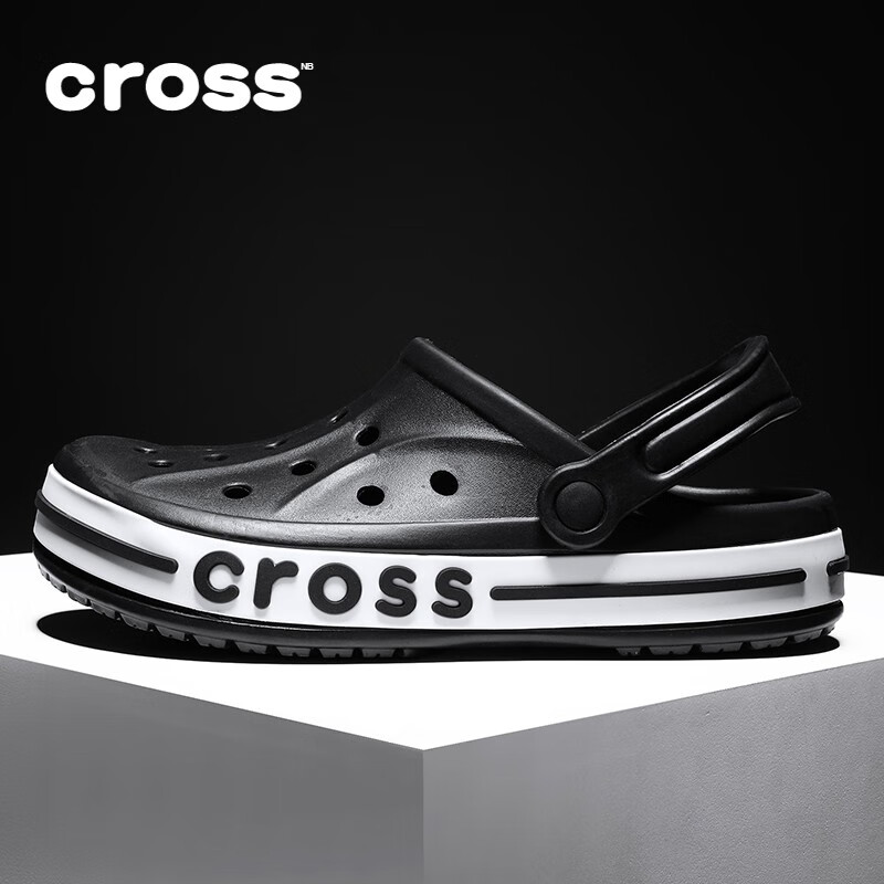 nb cross官方洞洞鞋男夏季拖鞋开车防滑男士沙滩鞋外穿凉鞋
 h01深