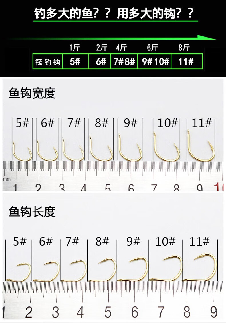 菲絮曼新款筏钓钩有倒刺钩微铅伐钓阀钓钩日本进口鱼钩垂钓鱼配件5号