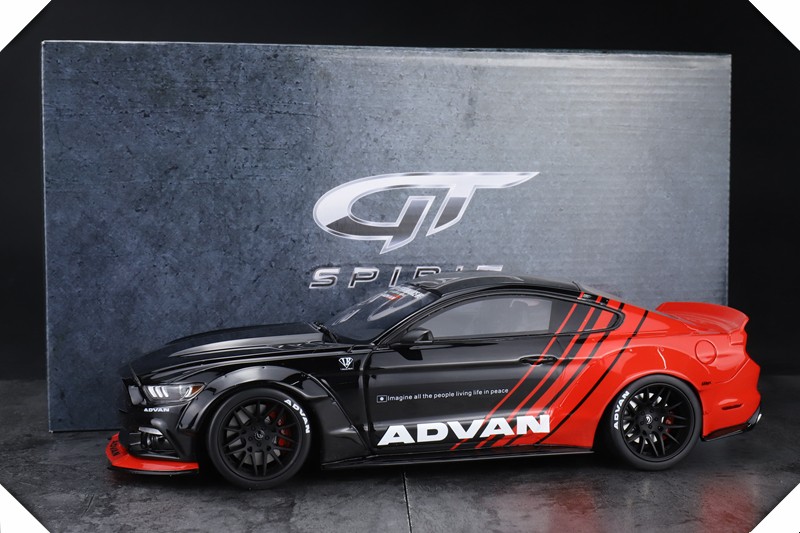 gt spirit 1:18 福特野马mustang advan涂装 lb宽体版 树脂限量汽车