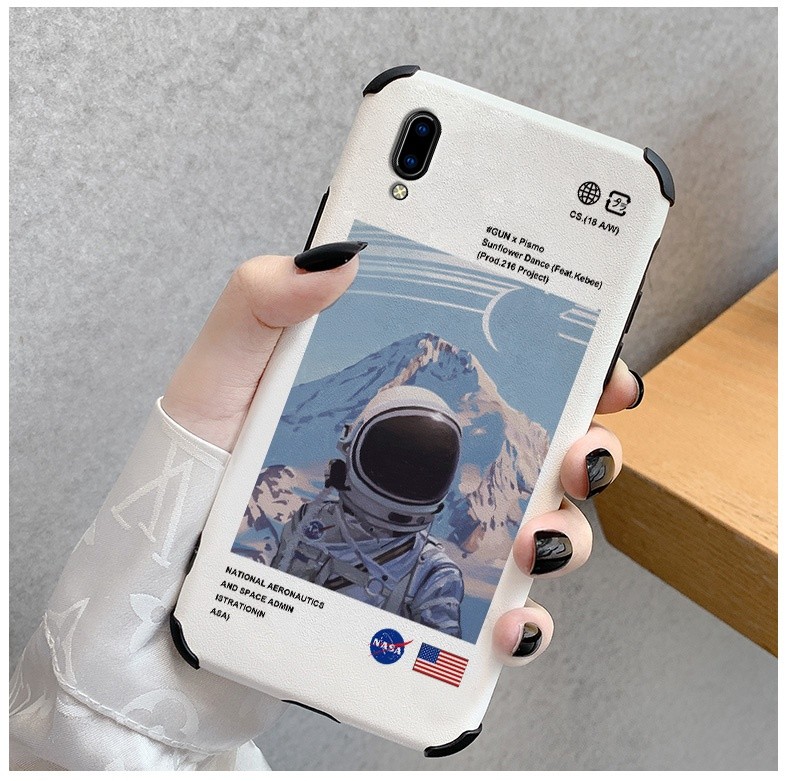 jsovevivoy93手机壳男y95y97四角全包防摔y93s硅胶软壳卡通潮牌宇航员