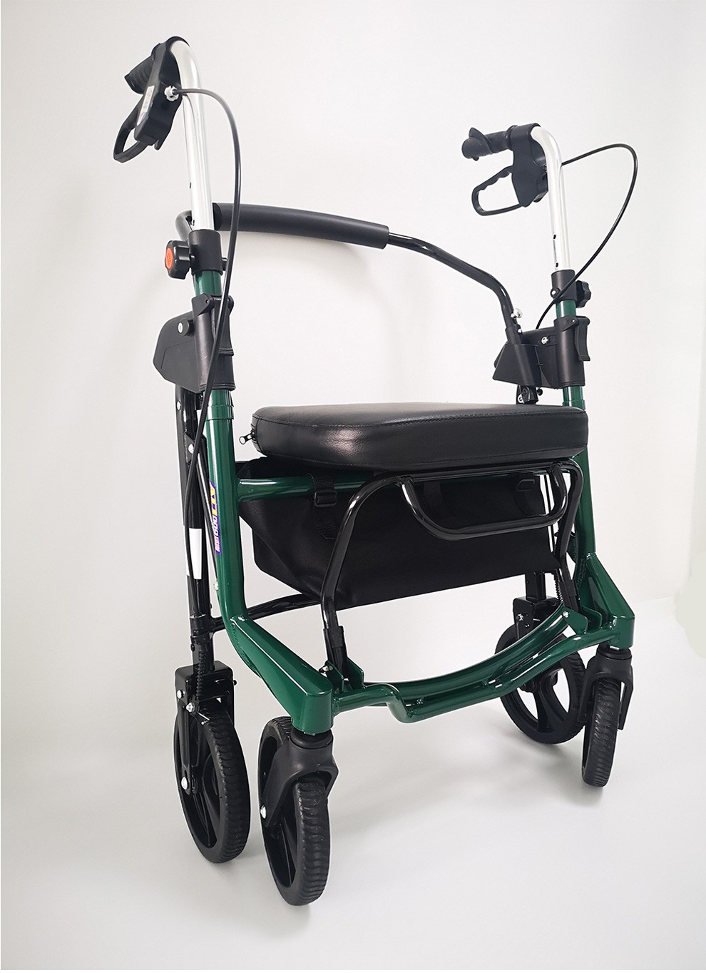 埃立娇老人休闲购物车加厚加宽铝合金助步车买菜车助行带座助步车老人