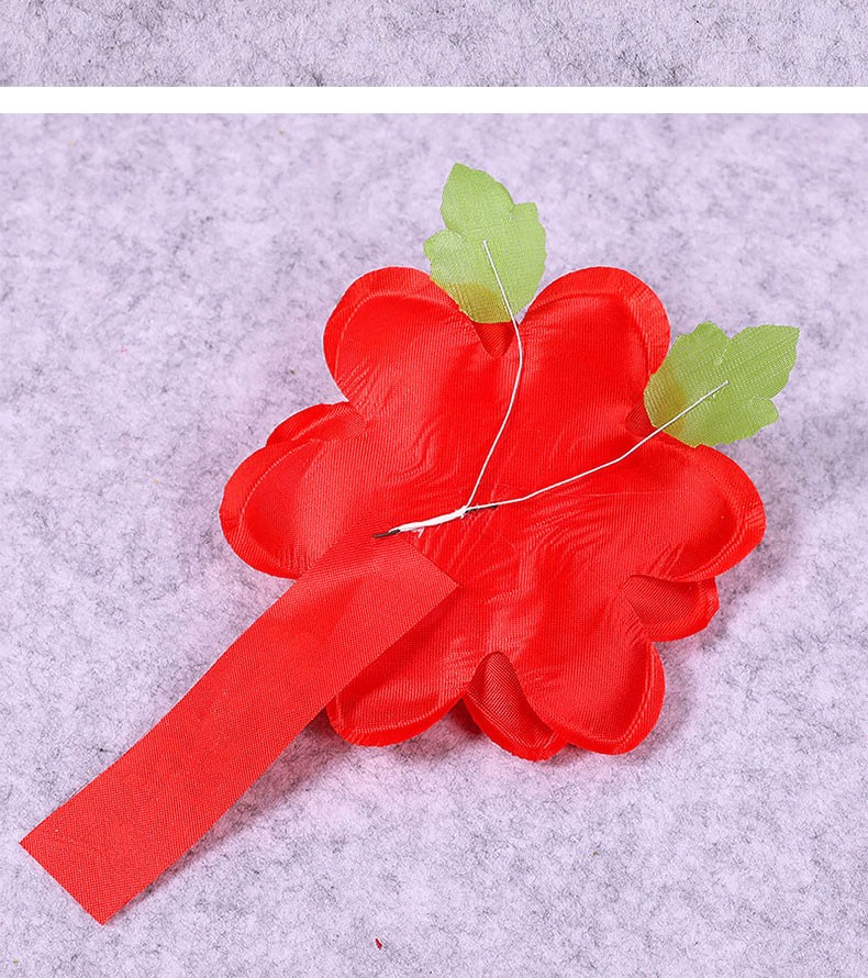 光荣入伍光荣退伍光荣家属光荣花大红花绢布绒面亮面光荣花绢布光荣