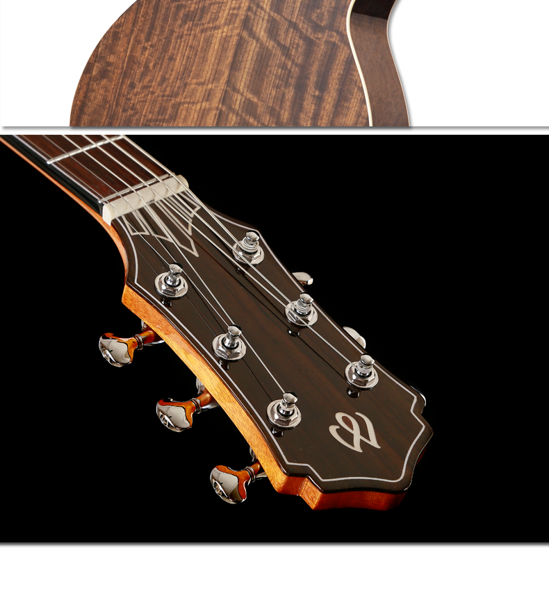 mollo美罗单板吉他民谣木吉他jita初学者入门弹唱乐器41寸gac10单板