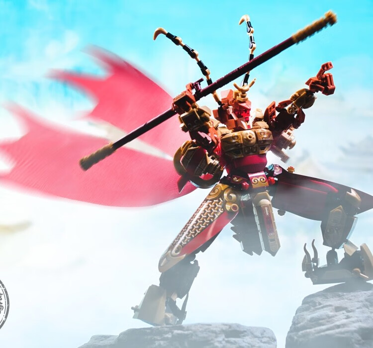 齐天大圣积木孙悟空机甲猪八戒牛魔王西游记美猴王拼装积木614岁儿童