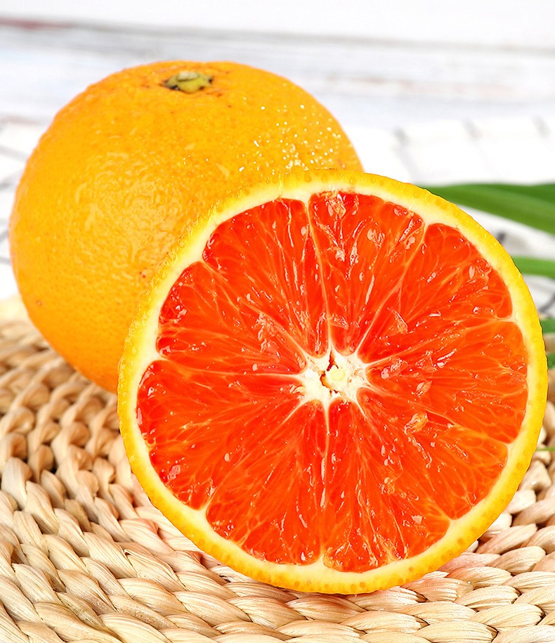 西峡馆四川资中血橙塔罗科血橙红肉橙子新鲜时令水果5斤装