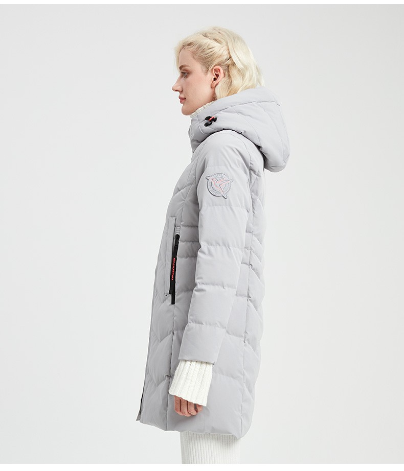 雪伦羽绒服女中长款白鸭绒修身显瘦秋冬外套女装商场同款sharon 20566