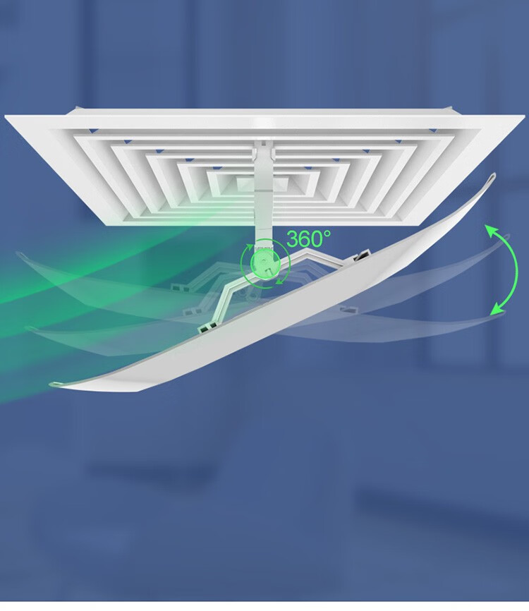 空调挡风板 防直吹导风板出风口遮风罩方形天花机导流板商场酒店办公