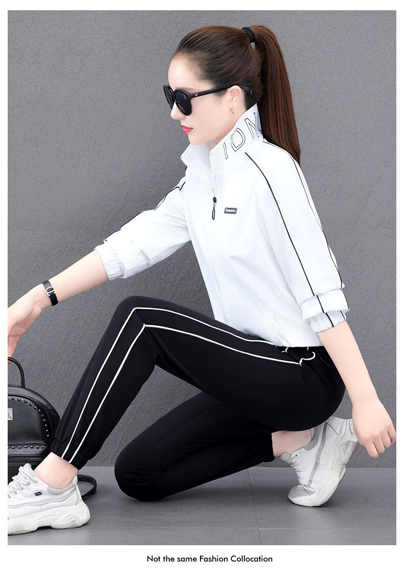 洛华兹运动套装女春秋22年新款高端速干衣运动服套装女韩版女装休闲