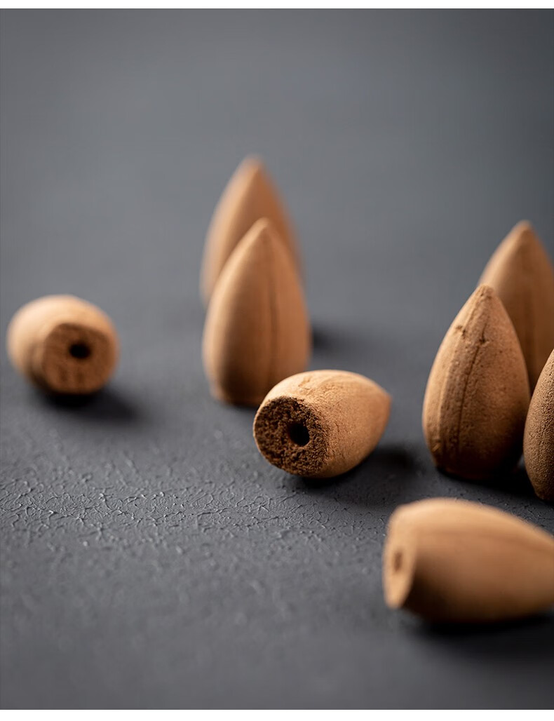 沉香创意香炉锥香室内家用檀香香料陈化天然倒流香10分钟左右陈化崖柏