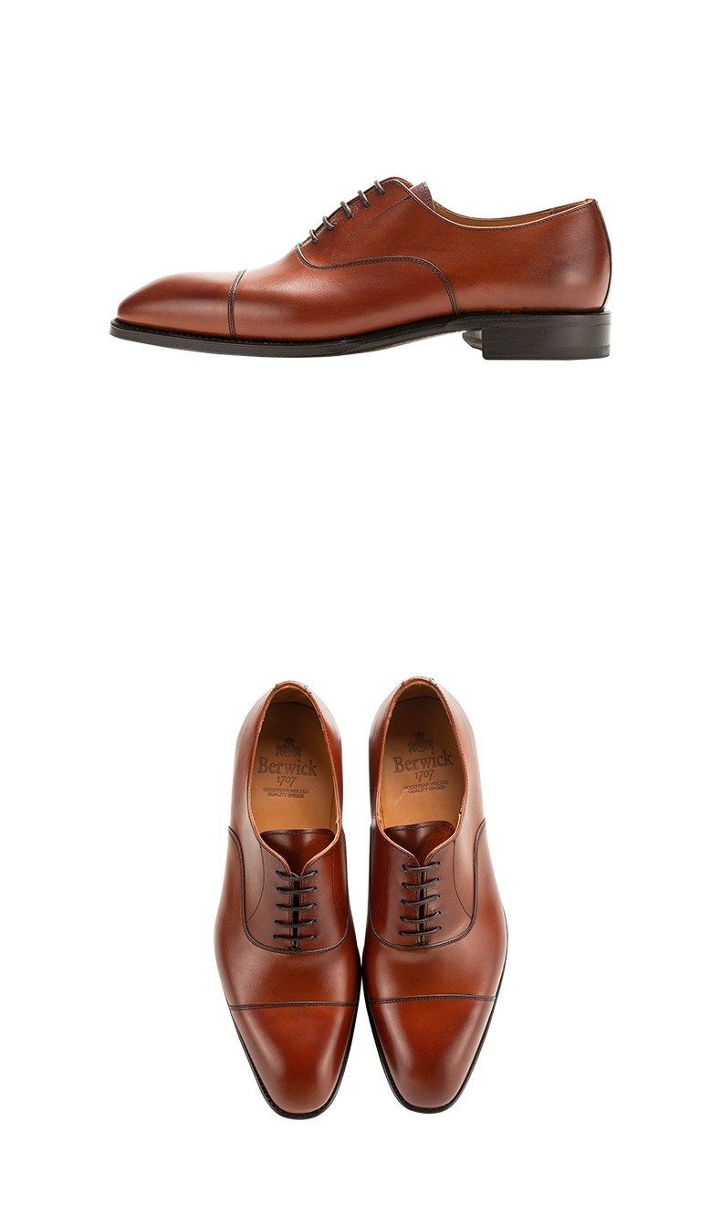 estatex26berwick西班牙进口手工固特异男士牛津鞋手工擦色三接头皮鞋