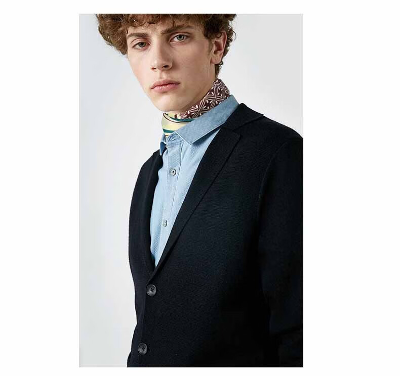 惜袖品牌轻奢摩登真丝丝巾男2021新款衬衫领口纱巾桑蚕丝帅气职业领巾