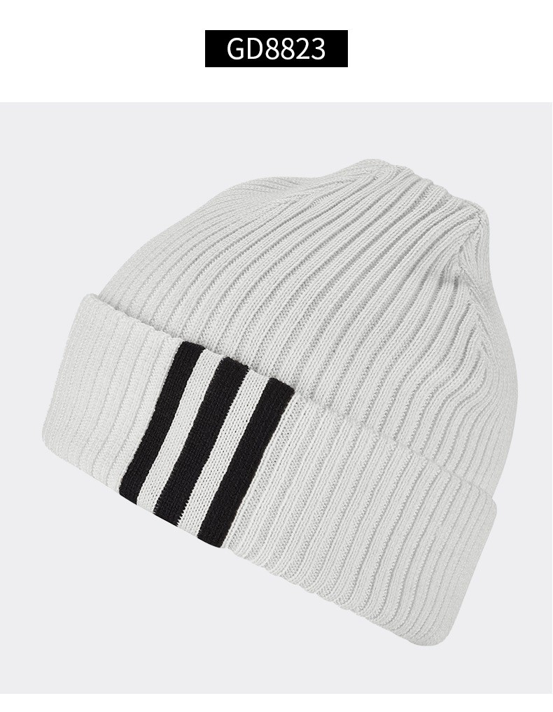 adidas阿迪达斯帽子男女冬季针织帽防风护耳防寒加厚保暖针织棉帽毛线