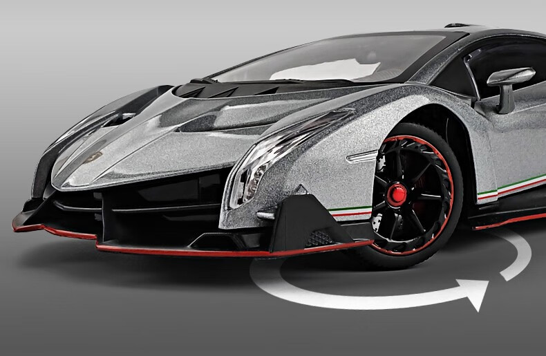 卡威(kiv)1:24兰博基尼合金毒药veneno车模玩具仿真汽车收藏模型618