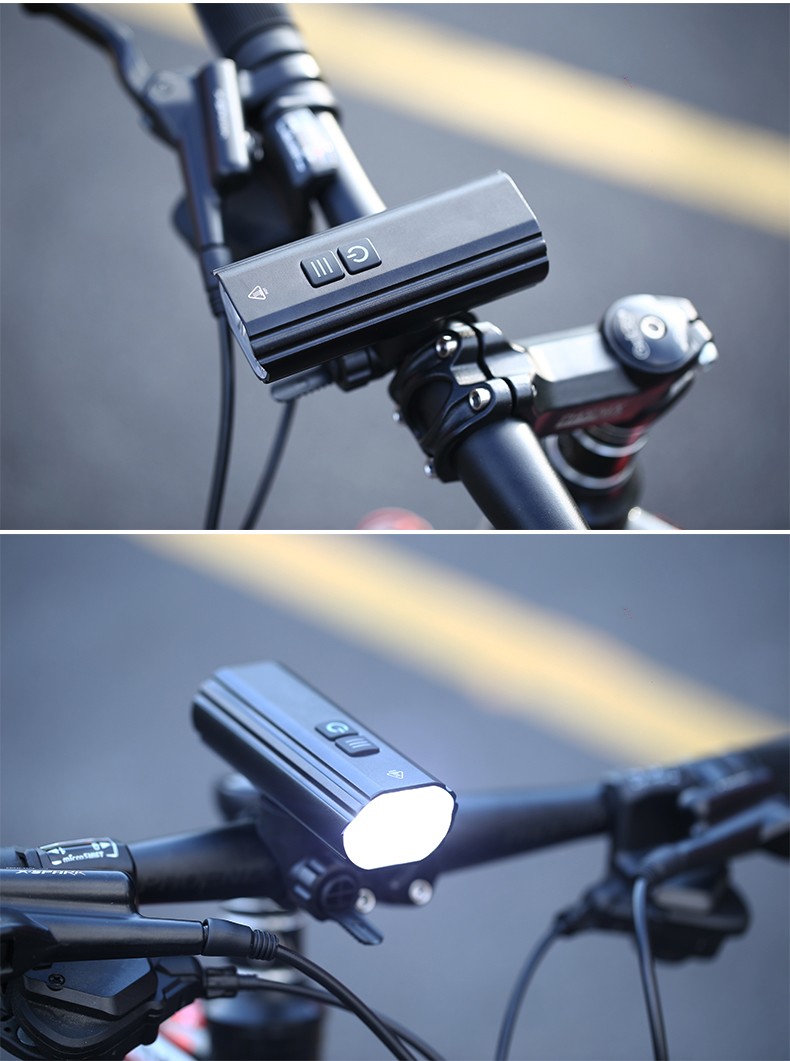 sanjicha大功率自行车灯户外骑行便携照明灯可充电前照灯防水防雨公路