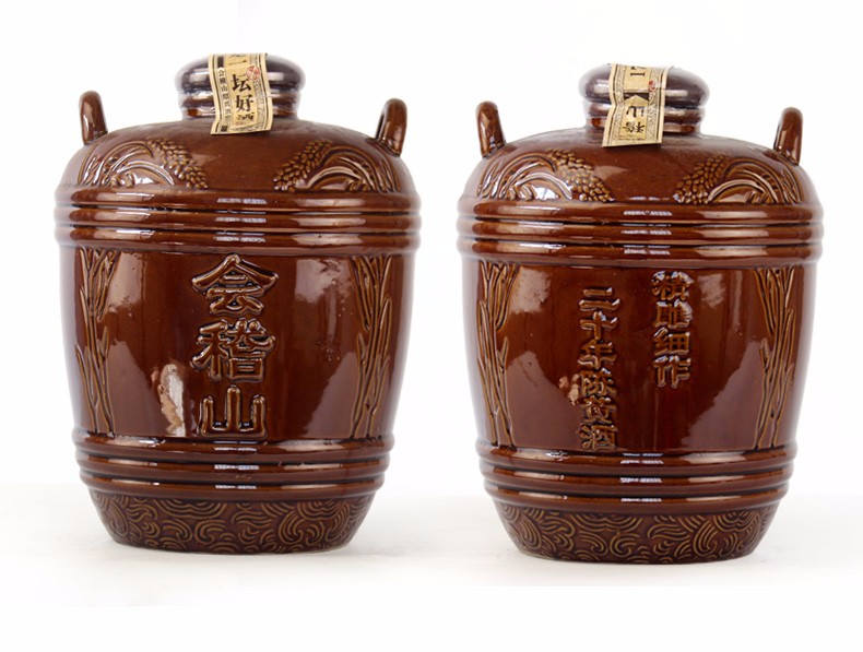 会稽山绍兴黄酒二十年陈全甜型香雪糯米花雕酒10斤坛装礼盒