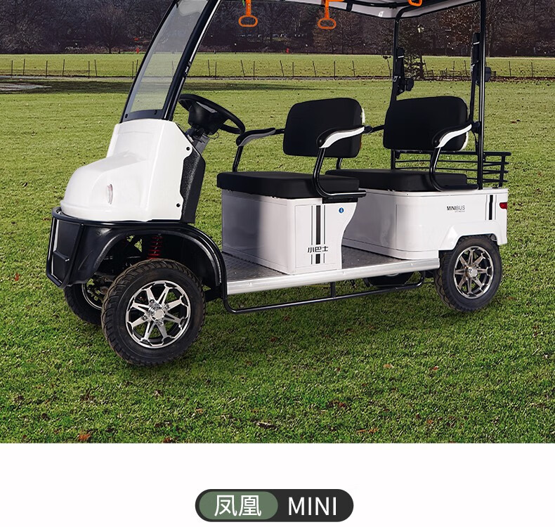 凤凰(phoenix)小巴士电动车四轮车老人老年观光车电瓶车代步车双人多