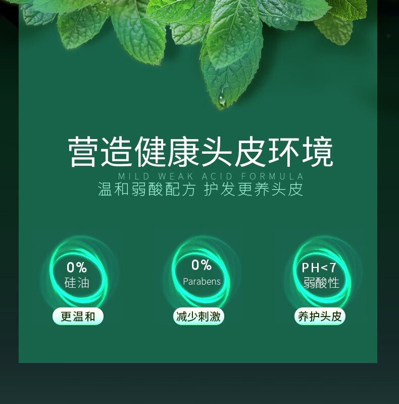 中国台湾花王kao洗发水洗发精750ml采用天然精华温和洁净清新去屑薄荷