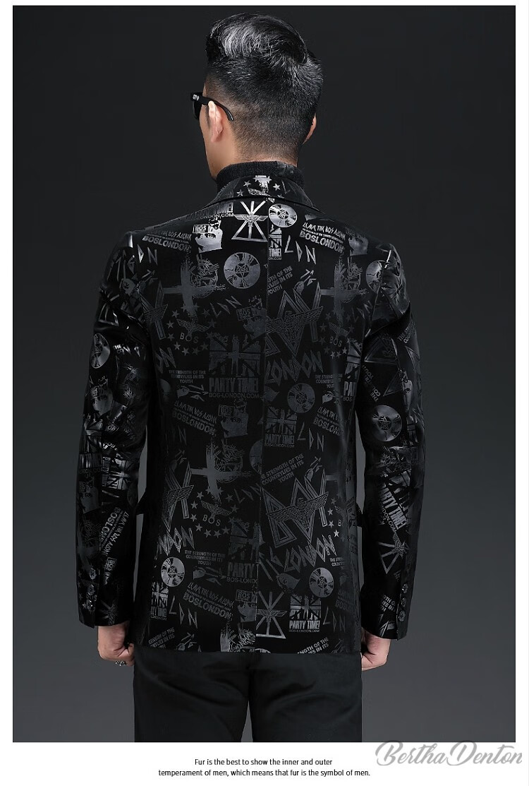 伯莎丹顿品牌男装羊皮真皮皮衣男2021冬季新款商务休闲修身帅气潮流