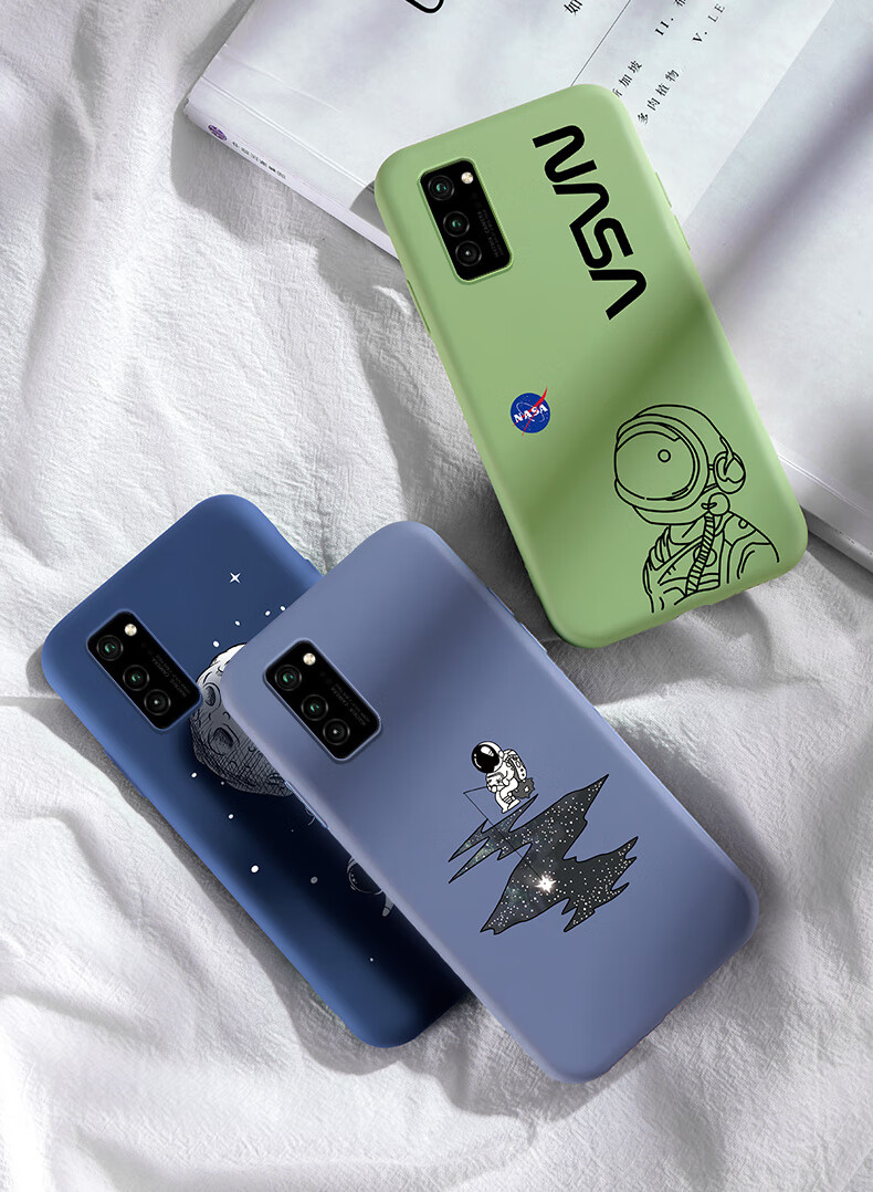 屹川 华为荣耀v30手机壳 v30pro液态硅胶5g保护套软壳超薄防摔创意