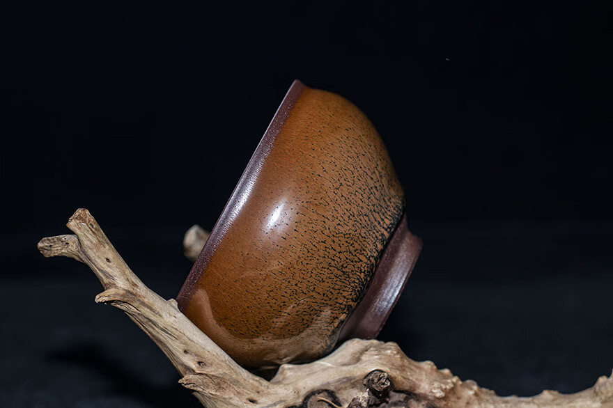 柴烧兔毫盏刘学明建阳建盏茶具非实物拍照口径9b93