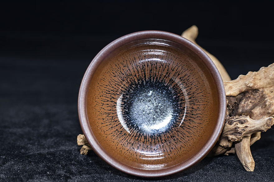 柴烧兔毫盏刘学明建阳建盏茶具非实物拍照口径9b93