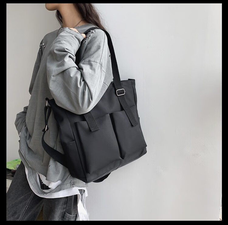 瑞潮 斜挎包女韩版百搭潮流炫彩大容量单肩包大学生简约时尚背包ins风