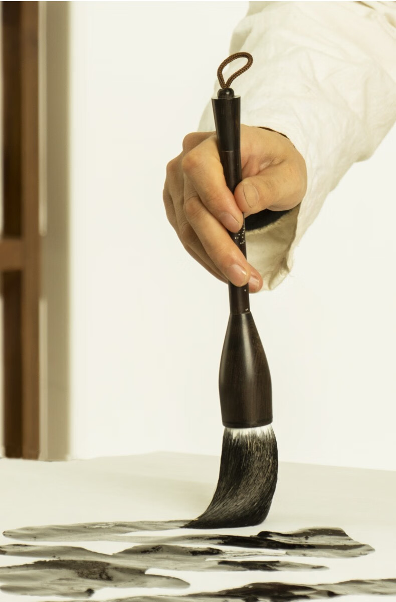 张小凤毛笔大字笔兼毫大号斗笔京楂笔横幅提斗笔榜书抓笔写对联文房