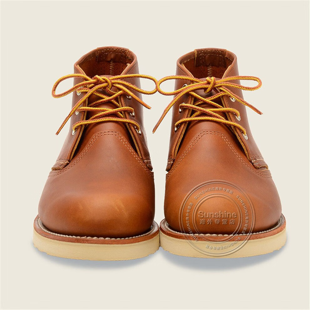 红翼(red wing)heritage work chukka 男靴切尔西短靴防滑耐磨休闲