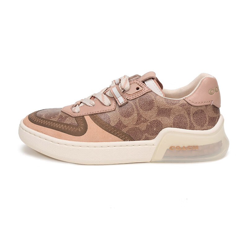 蔻驰coach 女士专柜款citysole court系带休闲运动鞋经典标志 g5043