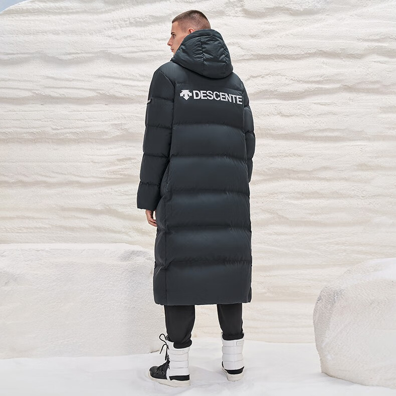 descente long down jacket