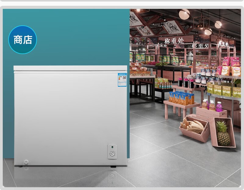 德国七星sevenstars冰柜家用大容量冷冻冷藏转换顶开门卧式家庭用商用