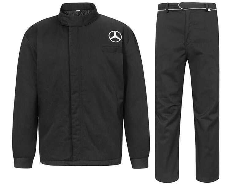 宁爵ningjue秋冬奔驰工作服男装长袖套装4s店工装汽修定制t恤维修售后