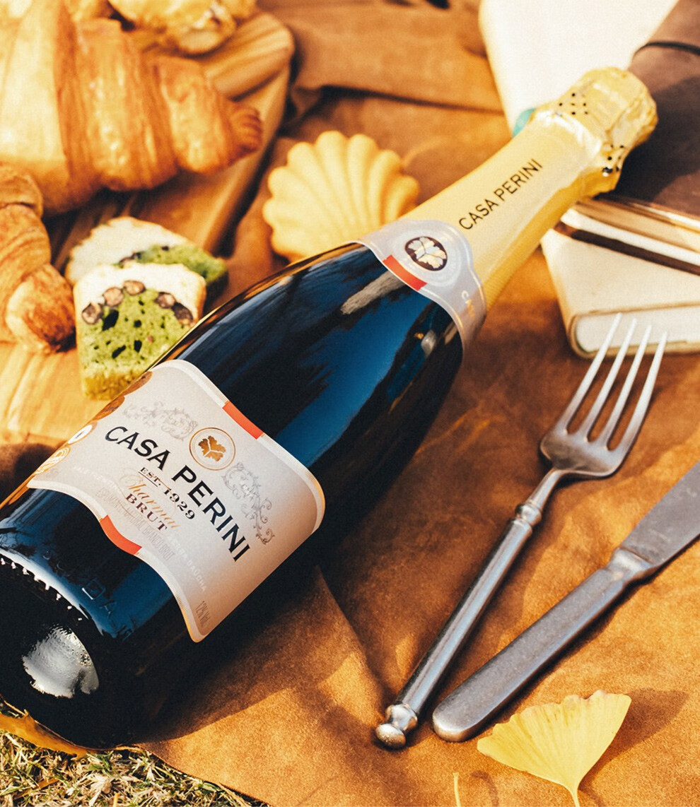 casaperinibrut起泡酒巴西进口charmat气泡霞多丽雷司令白葡萄酒单支