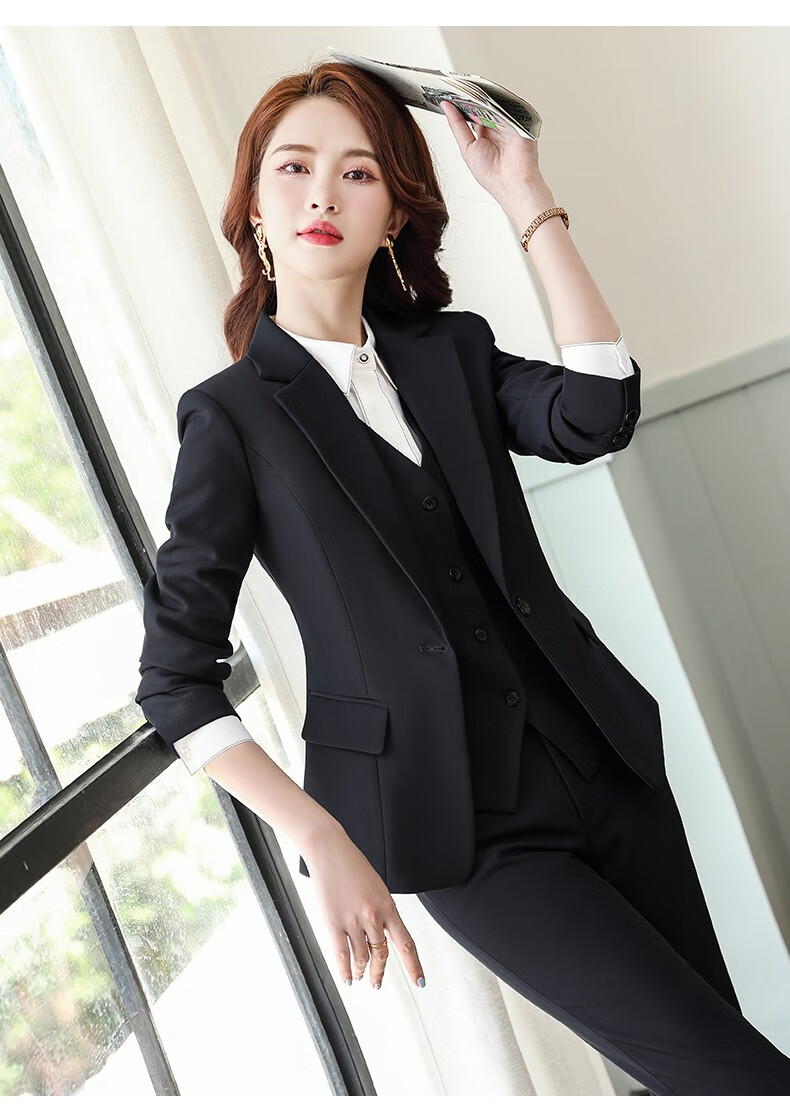 dgpz小西装女2021秋冬新品韩版商务休闲小西服免烫抗皱女士外套职业