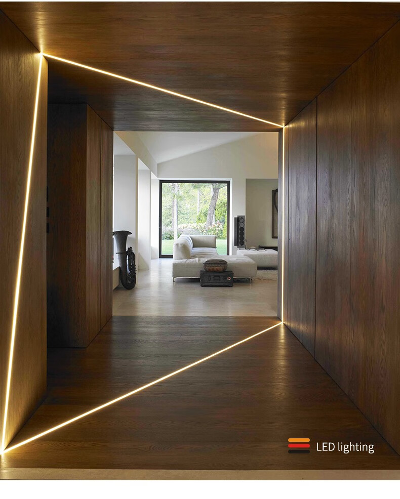 西顿照明cdnled线条灯过道玄关嵌入式明装无主灯走廊线性灯线性材型